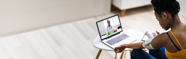 Online Videoconference On Laptop