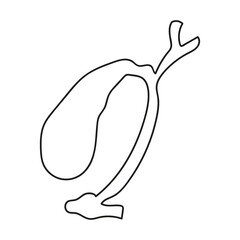 gallbladder in doodle style  organ of human
