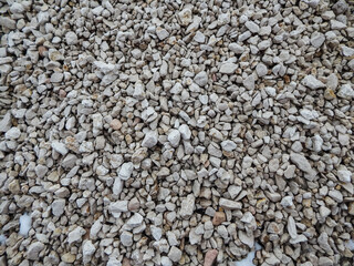 limestone stone of different fraction and shape