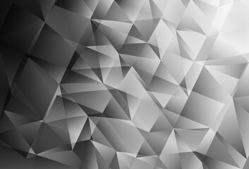Fototapeta premium Light Gray vector layout with lines, triangles.