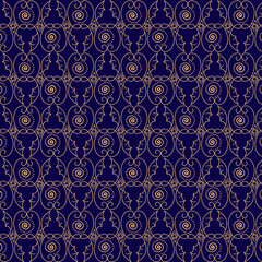 original fabulous pattern on a blue background.  seamless fill