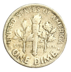 One Dime Coin of USA of 1946