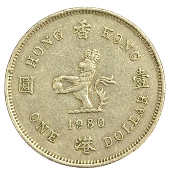 Old One Hong Kong Dollar of 1980