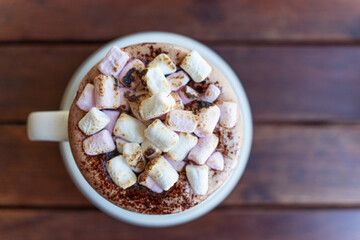 Hot Chocolate Drink with Mashmallow