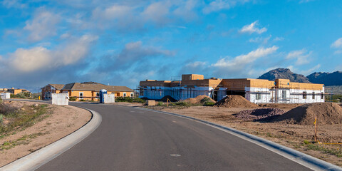New Custom Home Construction site in Scottsdale Arizona