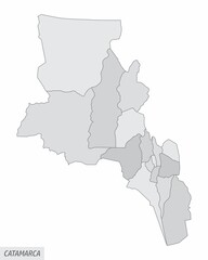 Catamarca province grayscale map