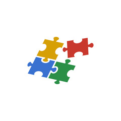 puzzle icon design template illustration