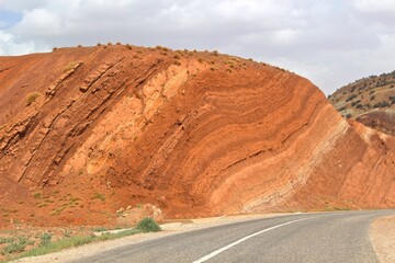 Road in Atlas Mountains, Southern Morocco 