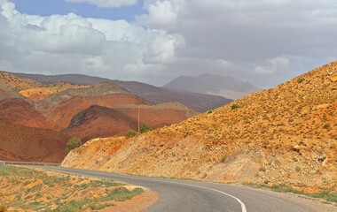 Road in Atlas Mountains, Southern Morocco 