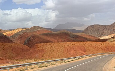 Road in Atlas Mountains, Southern Morocco 
