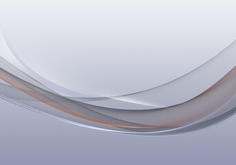 Abstract background waves. Cool grey and orange abstract background for wallpaper or business card