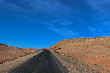 Rural road in Southern Morocco