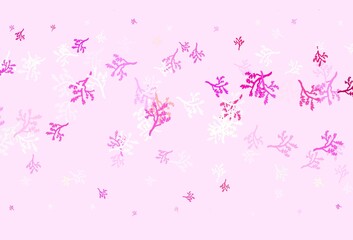 Obraz na płótnie Canvas Light Pink, Yellow vector abstract backdrop with sakura.