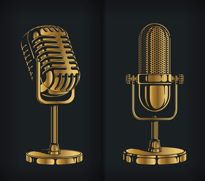 Gold Microphone Images – Browse 8,497 Stock Photos, Vectors, and Video |  Adobe Stock