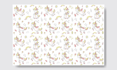 cute seamless pattern vector illustration