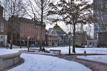 Downtown Providence in Winter