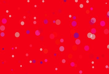 Light Blue, Red vector template with ice snowflakes.