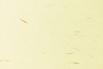 薄黄色の和紙。和紙は日本の伝統工芸である。
