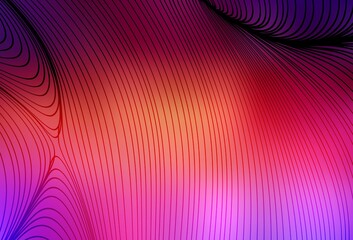 Light Pink, Yellow vector layout with wry lines.