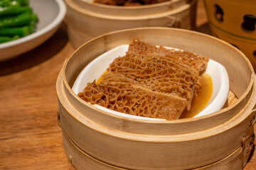 Cantonese style beef blinds for breakfast