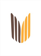 Trendy set of abstract geometric shapes vector, Geometric abstract artwork with colorful shapes, Perfect shapes vector to use in branding, poster, prints, packaging, wall art, for social media