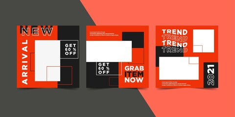 Simple elegant minimalist social media post template for your business company. 