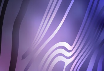 Light Purple vector template with bent lines.