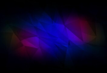 Obraz premium Dark Blue, Red vector polygon abstract background.