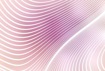 Obraz premium Light Pink vector background with lines.
