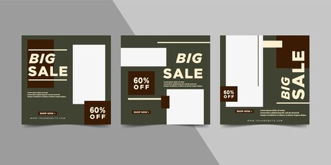 Simple elegant minimalist social media post template for your business company. 