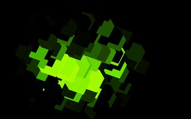 Fototapeta na wymiar Dark Green vector pattern in square style.