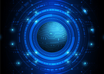 Circuit technology background with hi-tech digital