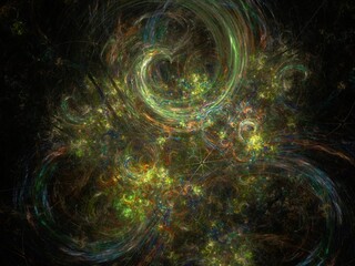 Naklejka premium Imaginatory fractal background Image