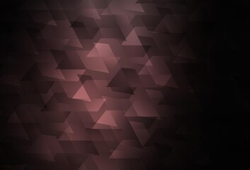 Obraz premium Dark Pink vector background in polygonal style.
