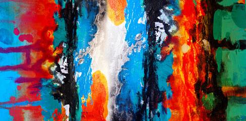 Colorful oil paint brush stroke abstract background texture  design illustration.

