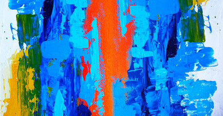 Colorful oil paint brush stroke abstract background texture  design illustration.
