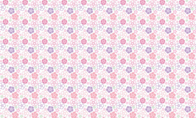 花柄　シームレスパターン