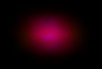 Dark Pink vector pattern with artificial intelligence network.