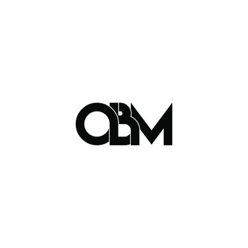obm letter original monogram logo design