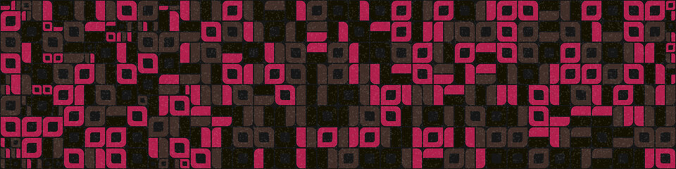 Abstract Geometric Pattern generative computational art illustration