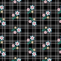 Seamless gingham Pattern. Vector illustrations. Texture from squares/ rhombus for - tablecloths, blanket, plaid, cloths, shirts, textiles, dresses, paper, posters.