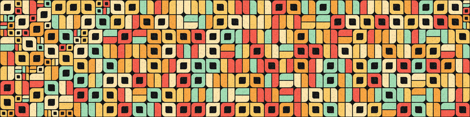 Abstract Geometric Pattern generative computational art illustration