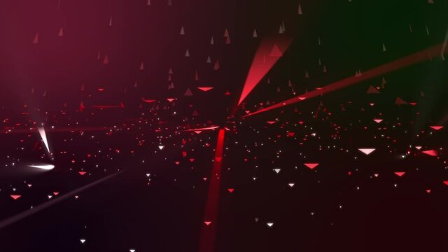 Particles red bokeh abstract light motion cinematic background loop