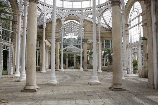 the inside of a conservatory