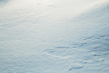Texture of fresh snow