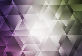 Obraz premium Light Pink, Green vector polygonal pattern.