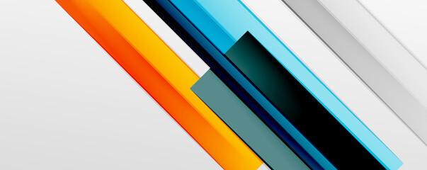 Multicolored lines background. Design template for business or technology presentations, internet posters or web brochure covers