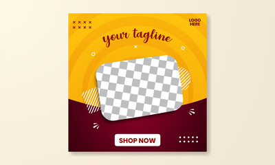 Social Media and web banner. Abstract background social media post template. Abstract shapes vector background design 02