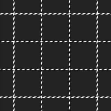 Cool seamless basic white line plaid pattern vector, seamless  basic white line tartan pattern