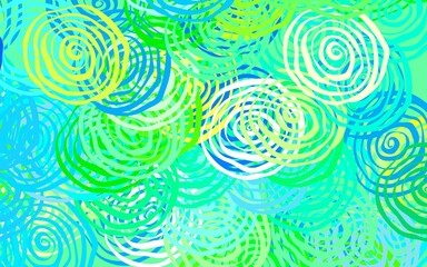 Light Blue, Green vector natural backdrop with roses.